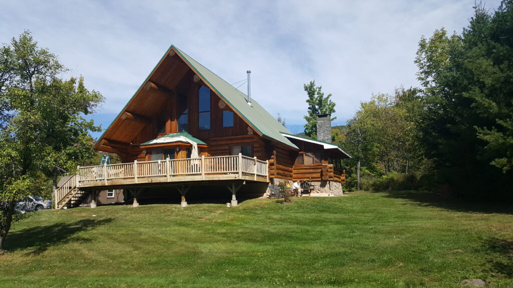 Exterior wood house painting and staining project in North Jersey